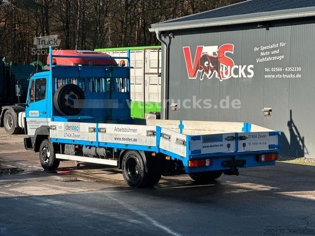 Furgon transport auto MERCEDES-BENZ 814 L 4x2 Auffahrrampen Seilwinde