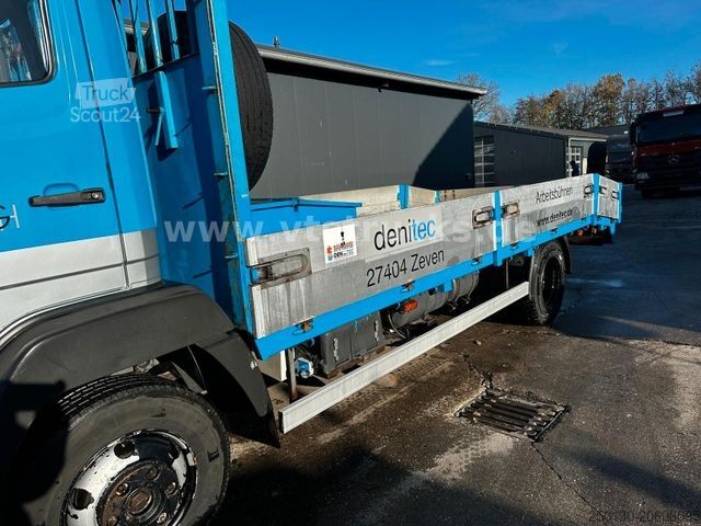 Furgon transport auto MERCEDES-BENZ 814 L 4x2 Auffahrrampen Seilwinde