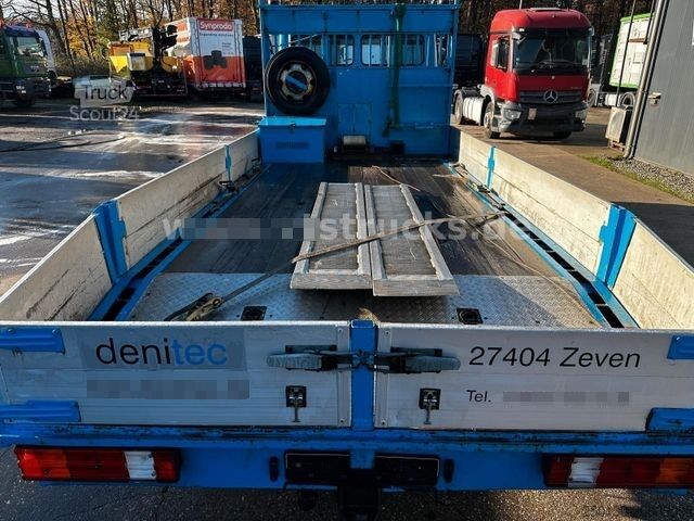 Furgon transport auto MERCEDES-BENZ 814 L 4x2 Auffahrrampen Seilwinde