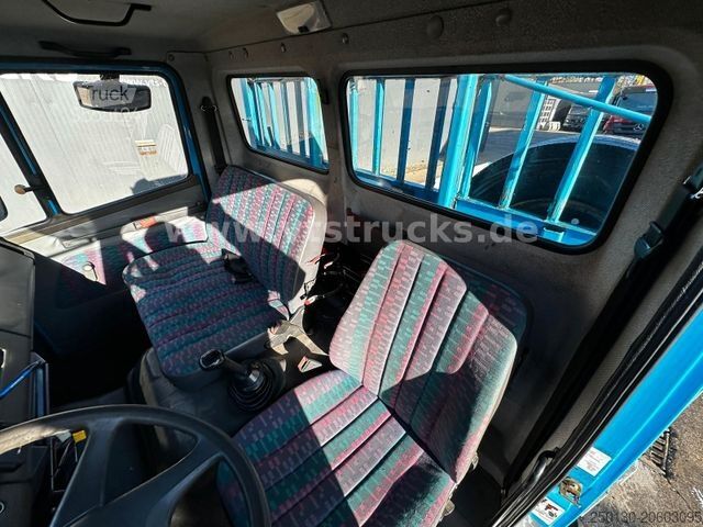 Furgon transport auto MERCEDES-BENZ 814 L 4x2 Auffahrrampen Seilwinde