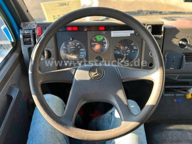 Furgon transport auto MERCEDES-BENZ 814 L 4x2 Auffahrrampen Seilwinde