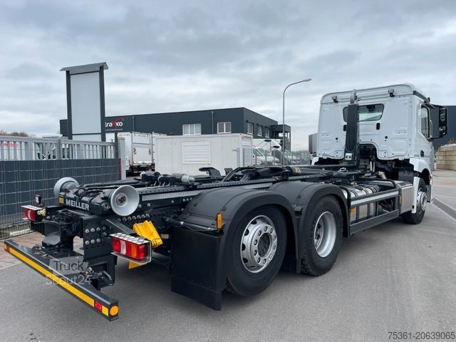 Camion benne à bras amovible MERCEDES-BENZ Actros 2546 Meiller RS 21.70 -MIETE-