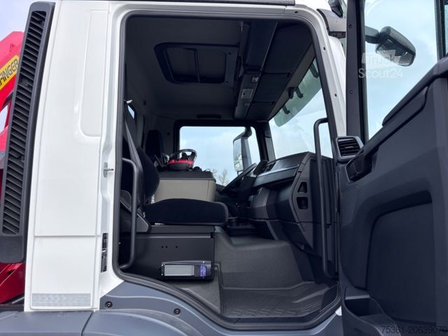 Camion basculante trilateral MAN TGM 18.320 4X2 BL Krankipper Palfinger PK 12.501