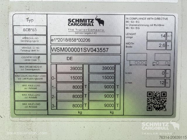Kühlauflieger Schmitz Cargobull Tiefkühler Mega Doppelstock