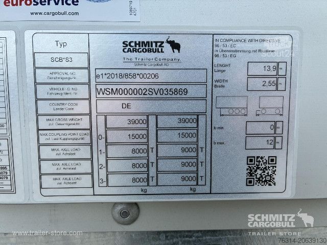 Kofferauflieger Schmitz Cargobull Trockenfrachtkoffer Standard Doppelstock