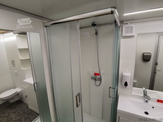 Banyo ve duş römorku Rosemeier VE Badanhänger mit WC - silver H Toilettenanhänger
