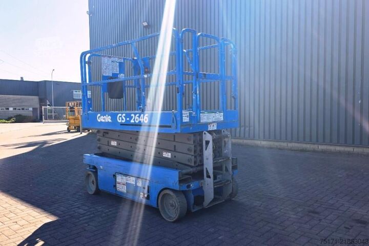 Žirklinis keltuvas Genie GS2646 Electric, Working Height 9.80m, Capacity 45