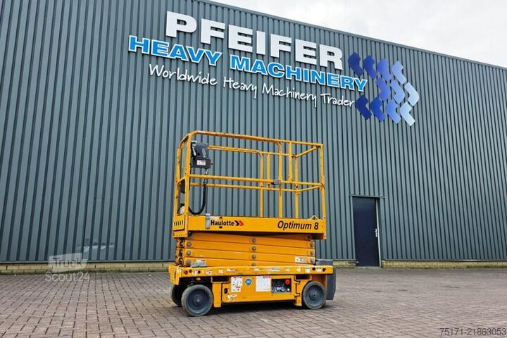 Schaarlift Haulotte Optimum 8 Electric,Batteries(07-2025),7.77m Workin
