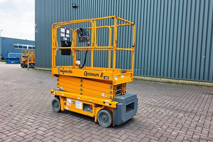 Elevador de tijera Haulotte Optimum 8 Electric, 7.77m Working Height, 230kg Ca