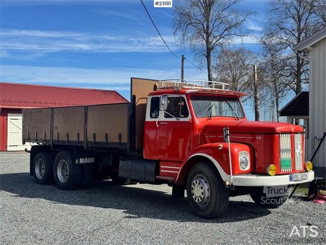 Kamion sa kranom Scania LS110 Bonnet Truck – Tipper/Crane Truck – HIAB 650