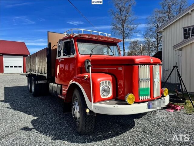 Kranbil Scania LS110 Bonnet Truck – Tipper/Crane Truck – HIAB 650