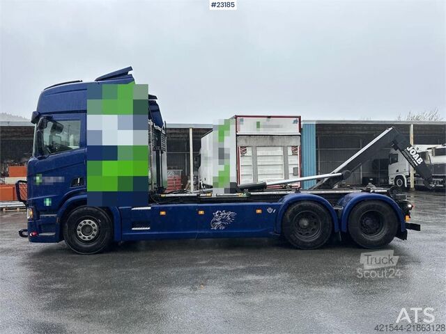 Sistema de braço de gancho Scania R650 6x2 w/ 21 T hook. WATCH VIDEO