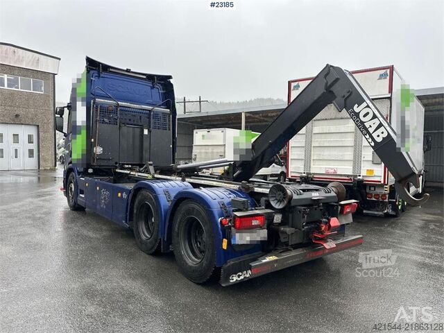 Sistema de braço de gancho Scania R650 6x2 w/ 21 T hook. WATCH VIDEO