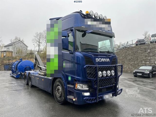 Sistema de braço de gancho Scania R650 6x2 w/ 21 T hook. WATCH VIDEO