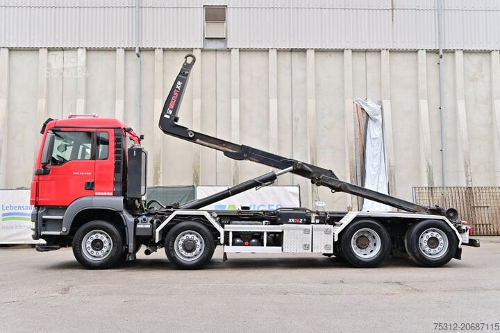 Kanca kasalı yük kamyonu (roll-off) MAN TGS35.440  Hydrodrive 8x2 4 Lift Lenk