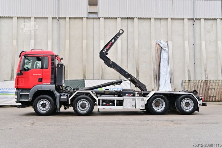 Kanca kasalı yük kamyonu (roll-off) MAN TGS35.440 Hydrodrive 8x2 4 Lift Lenk