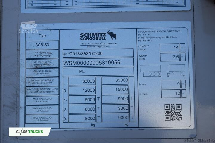 Jäähdytyspuoliperävaunu SCHMITZ CARGOBULL SKO DDeck FP45 TK SLXi 300 LA h2.7m