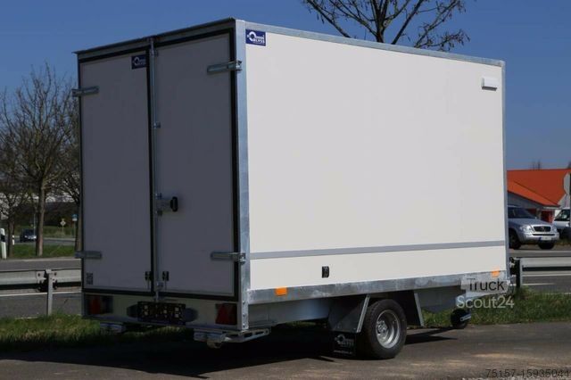 Box trailer BLYSS Kofferanhänger Hochlader 260x160x180cm 1300kg GG