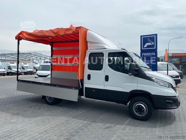 Furgone centinato IVECO Daily 50C18HD PRITSCHE PLANE 7SITZE DIFF AHK KLI