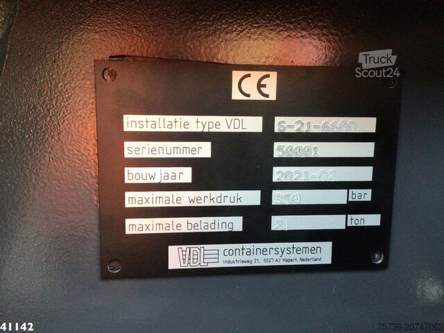 Sistema de brazo de gancho DAF FAN CF 430 VDL 21 Ton haakarmsysteem