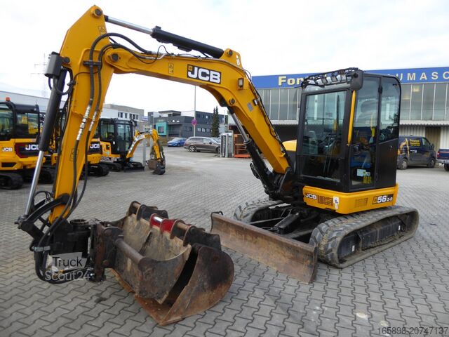 Mini bager JCB 56Z-2 PRO mit Powertilt und Löffelpaket