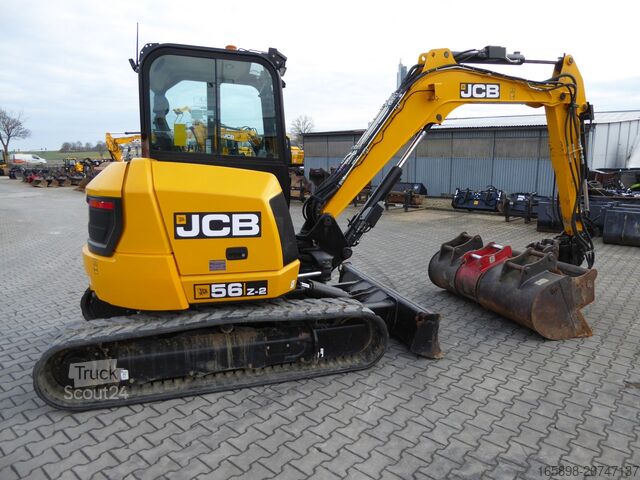 Mini bager JCB 56Z-2 PRO mit Powertilt und Löffelpaket