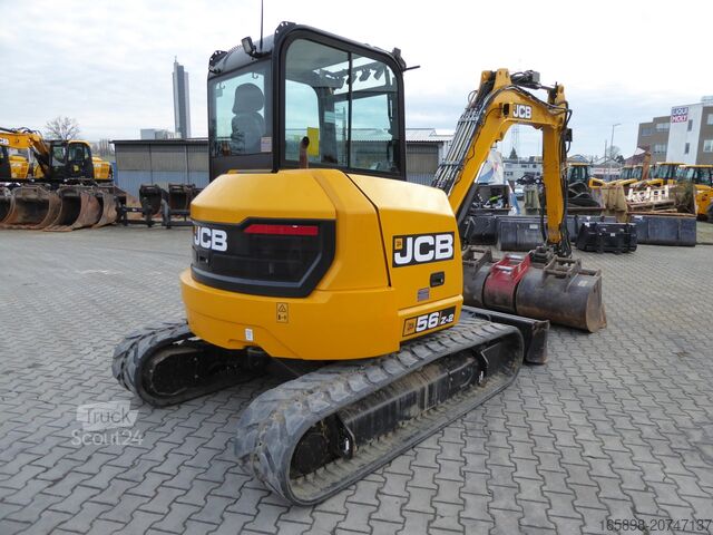 Mini bager JCB 56Z-2 PRO mit Powertilt und Löffelpaket