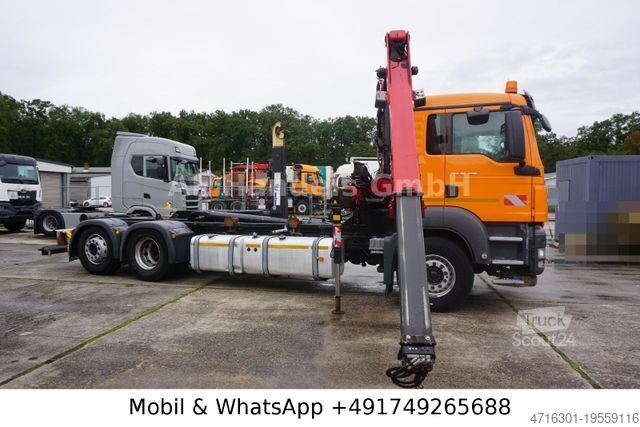 Roll-off tipper truck MAN TGS 26.400 BL *Hyva-20.60S/HMF-1444-22/Lenk+Lift