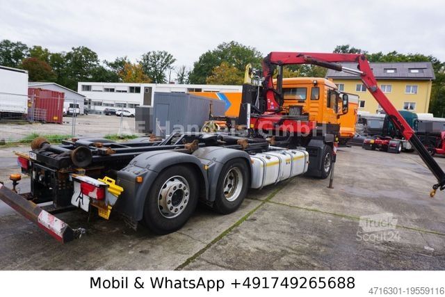 Roll-off tipper truck MAN TGS 26.400 BL *Hyva-20.60S/HMF-1444-22/Lenk+Lift