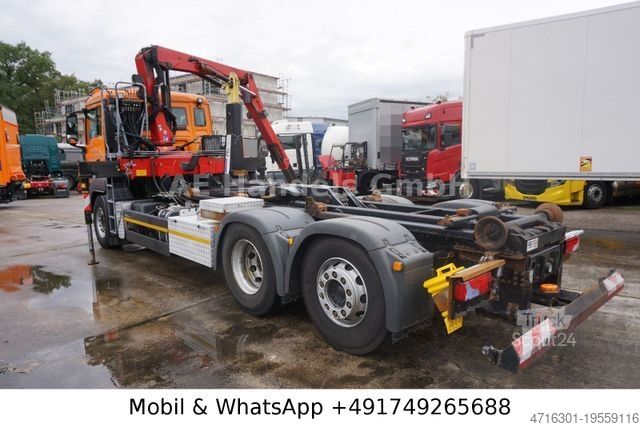 Roll-off tipper truck MAN TGS 26.400 BL *Hyva-20.60S/HMF-1444-22/Lenk+Lift