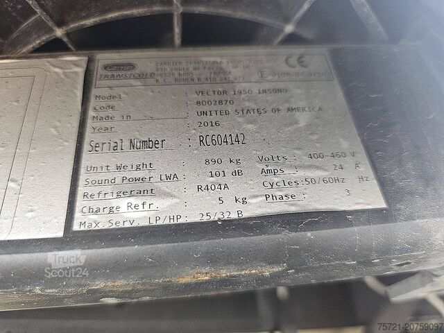 Koel-vriestransport SCHMITZ SKO 24 EURO MEATRAIL