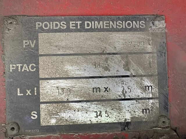 βαλίτσα Fruehauf Dhollandia DHSMR.20 2000 KG - Lifting axle - sl...