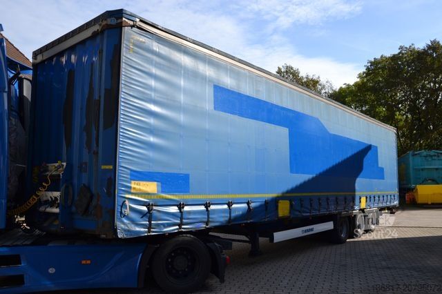 Atvira puspriekabė su tentu KRONE SD Mega Edscha