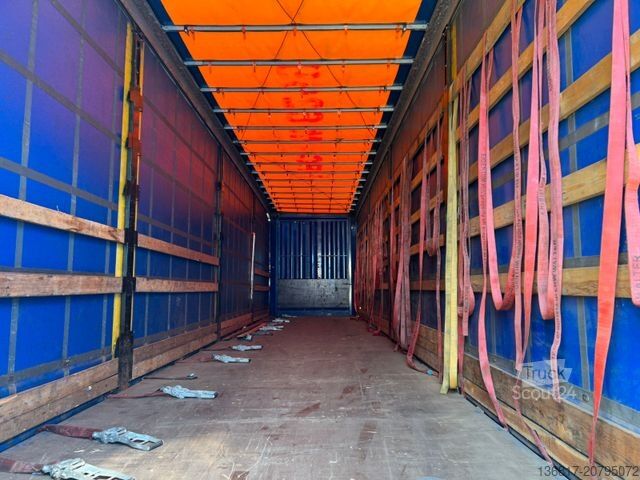 Atvira puspriekabė su tentu KRONE SD Mega Edscha