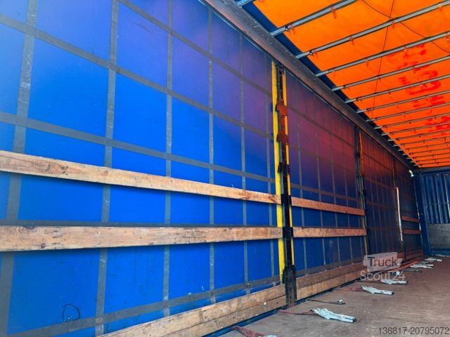 Atvira puspriekabė su tentu KRONE SD Mega Edscha