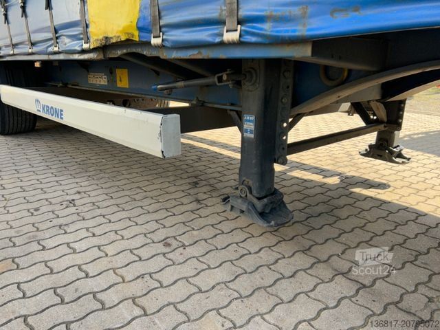 Atvira puspriekabė su tentu KRONE SD Mega Edscha