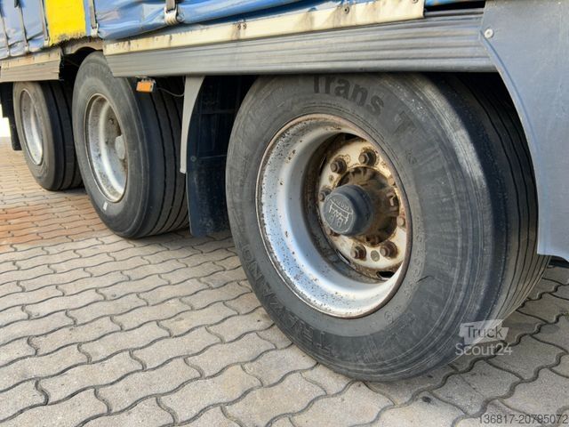 Atvira puspriekabė su tentu KRONE SD Mega Edscha