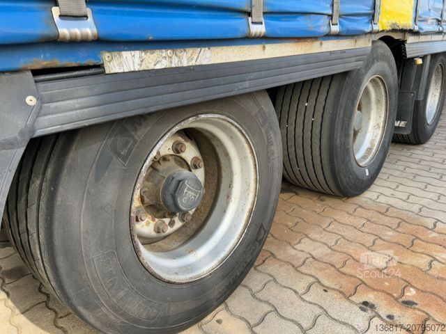 Atvira puspriekabė su tentu KRONE SD Mega Edscha