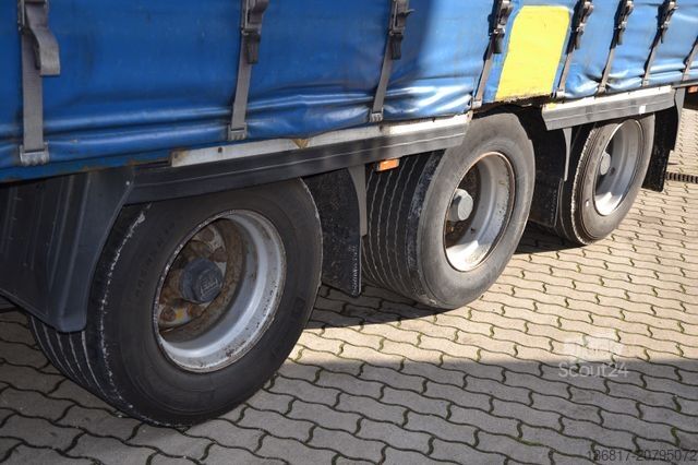 Atvira puspriekabė su tentu KRONE SD Mega Edscha