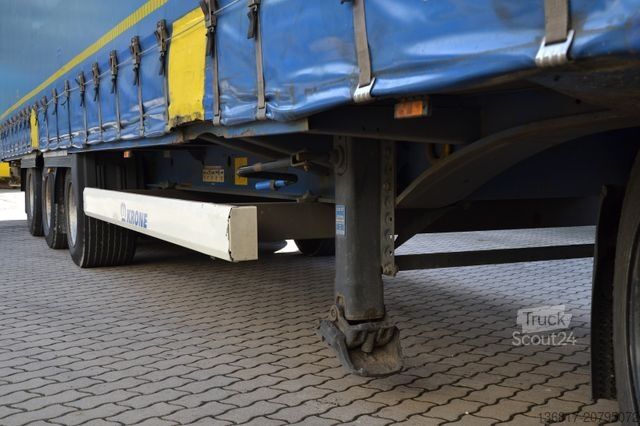 Atvira puspriekabė su tentu KRONE SD Mega Edscha