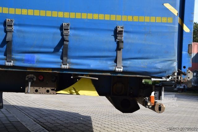 Atvira puspriekabė su tentu KRONE SD Mega Edscha