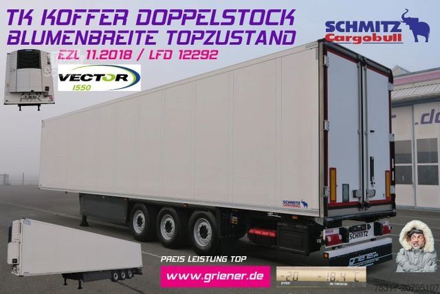 Hladilna polprikolica SCHMITZ CARGOBULL SKO 24/CARRIER 1550/DOPPELSTOCK/BLUMEN 258tsd km