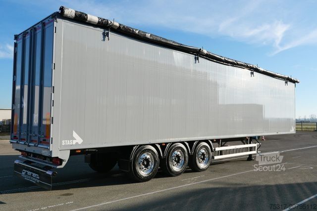 Polpriklopnik s premičnim dnom STAS S300ZX 90,3 m³ /7780 kg leer /BIOSTAR /ALU/LIFT