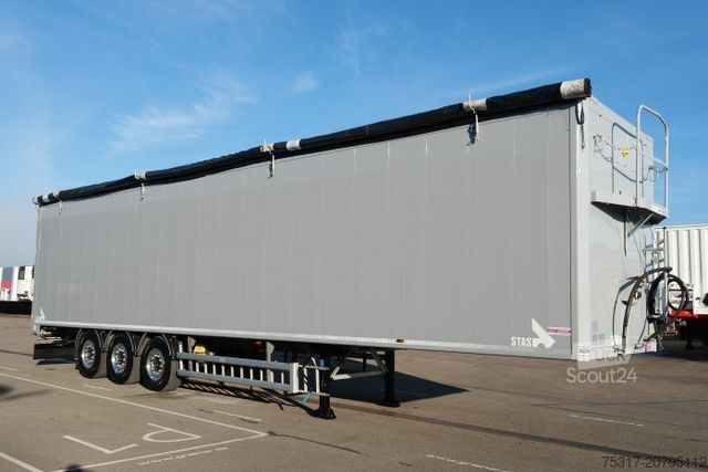 Polpriklopnik s premičnim dnom STAS S300ZX 90,3 m³ /7780 kg leer /BIOSTAR /ALU/LIFT