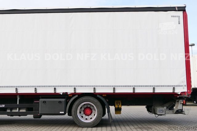 Tovorno vozilo s ravno platformo in ponjavo RENAULT DWide 18.320 Pritsche Plane Vollluft XL-Tank LBW