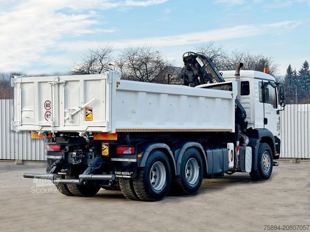 Gru montata su autocarro MAN TGA 26.350 * KIPPER 4,90m + TEREX ATLAS * 6x4 *