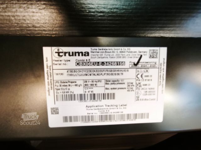 Camper semintegrato HOBBY Optima De Luxe T70 E Temp/GFK-Boden-Dach/Markise