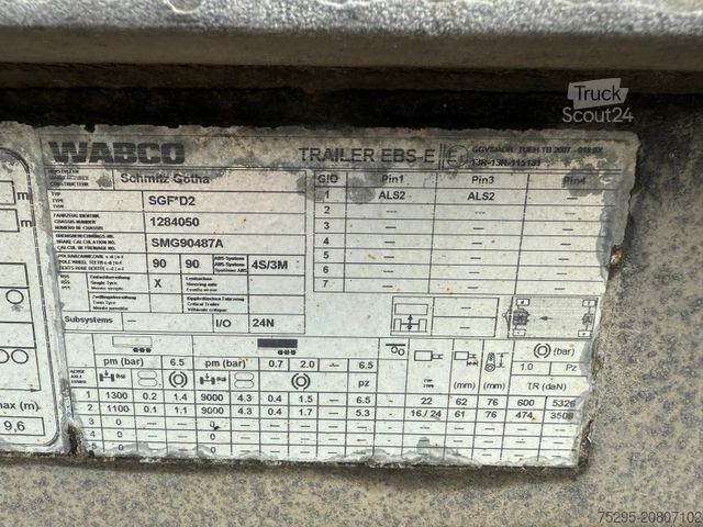 Rimorchio con telaio SCHMITZ CARGOBULL 2 Achs Drehschemel BDF Lafette TÜV1/2026 1.Hand