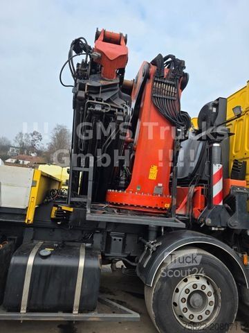 Camião de plataforma DAF 95XF / 8X4 / 35m Kran Palfinger PK90002 / WINCH