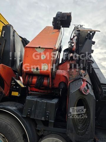 Gru montata su autocarro DAF 95XF / 8X4 / 35m Kran Palfinger PK90002 / WINCH